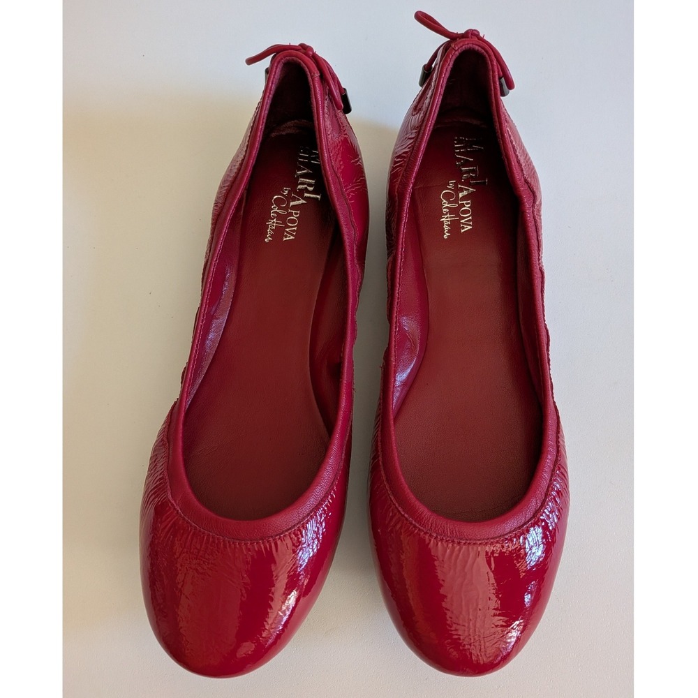 Cole Haan Maria Sharapova Red Patent Leather Nike Air Ballet Flats 8B